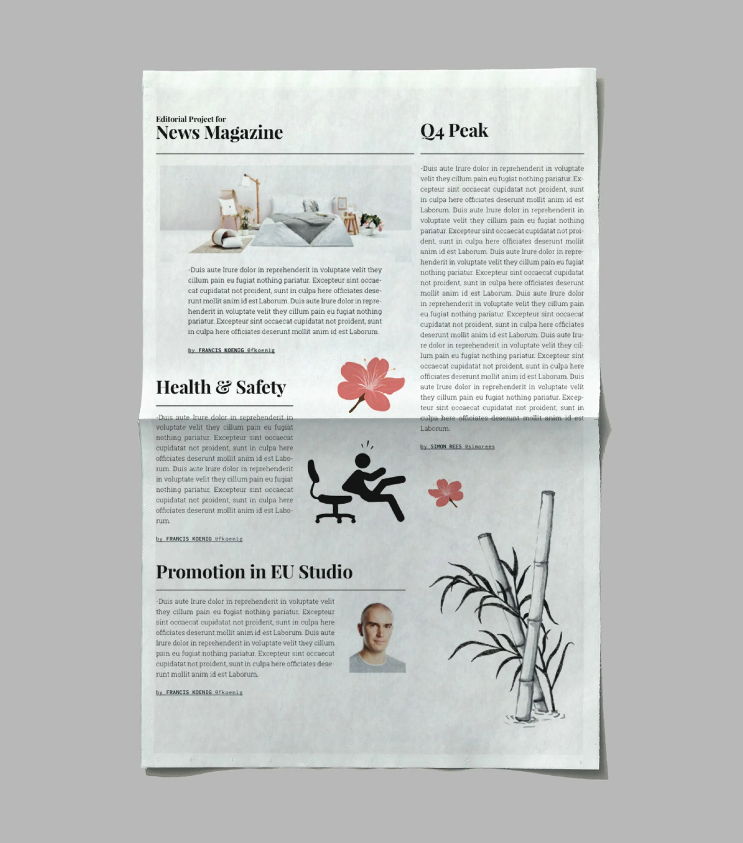 Another issue of 'InFocus' with the 'Health & Safety' and 'Promotion in EU Studio' columns.