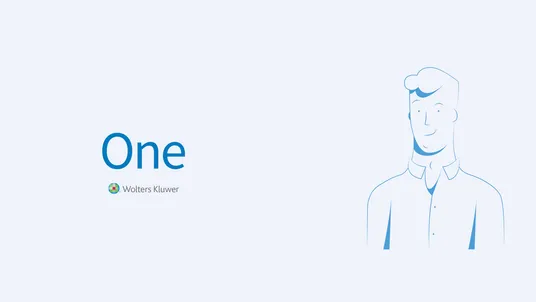 One by Wolters Kluwer: the course opening, with a line drawing of a man.